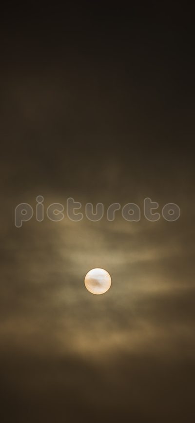 Солнце в серой дымке