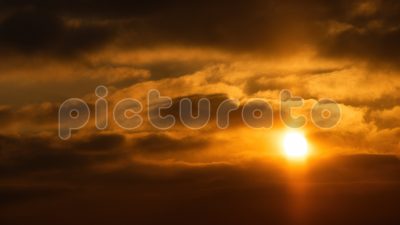 Оранжевый закат